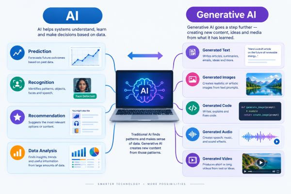 AI vs Generative AI: What’s the Difference?